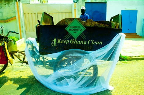 inside the moskito net project garbage ghana waste environment arts
